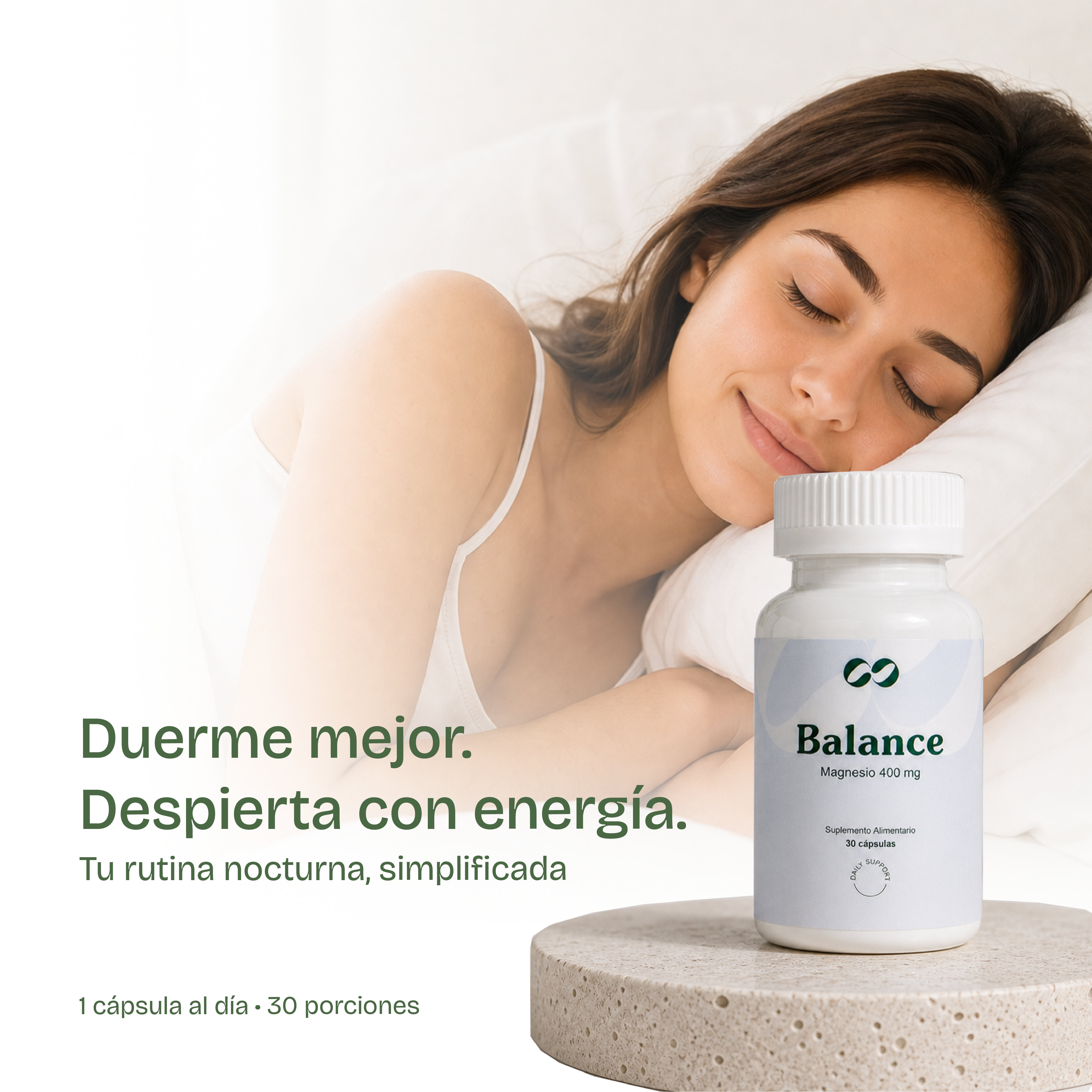 Magnesio 400 mg Ono Care para sueño y relajación