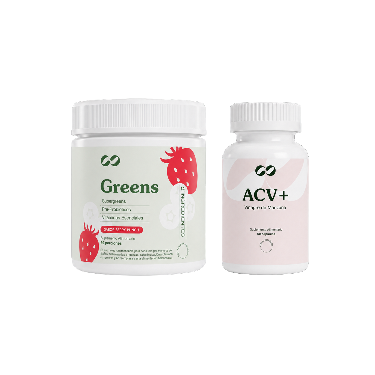 Supergreens + Probióticos + Vinagre de Manzana + Envío GRATIS