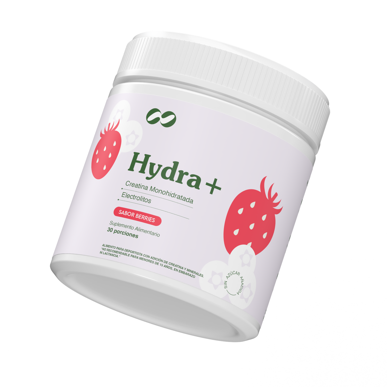 Hydra+ by Ono Care creatina monohidratada con electrolitos y minerales esenciales sabor berries
